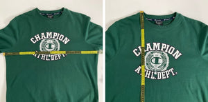 Champion - ATHL DEPT Green Sweatshirt (Large) vintage new clothing planet retro nz 4