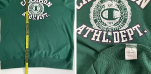 Champion - ATHL DEPT Green Sweatshirt (Large) vintage new clothing planet retro nz 5