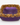 Signed Chan Andreassend translucent purple resin square bowl with embedded pebbles and paua shell.