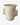 Vintage Crown Devon mini handled vase in cream glaze, made in England