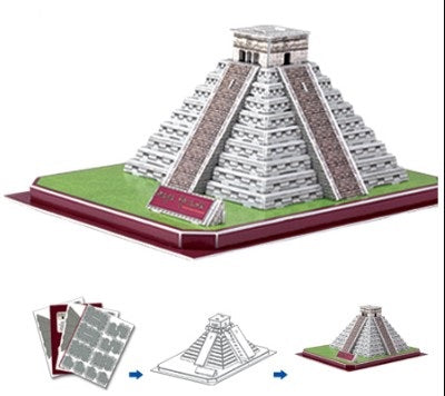 Model Kit / Jigsaw - 3D Puzzle Maya Pyramid Planet Retro New Vintage Toys Games Collectables 2