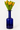 Erik Höglund attributed cobalt blue bottle vase styled with yellow tulips