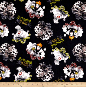 SALE Fabric - Disney Schooled in Cruel