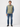 Fairway Outfitters olive green cable knit vest styled over a blue denim shirt