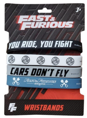 Fast & Furious Rubber Wristbands