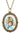 Necklace with a pendant featuring a cat illustration on a white background