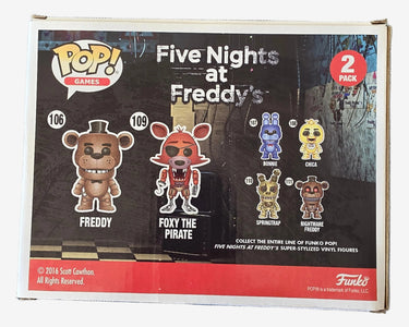 Foxy the Pirate with Freddy Five Nights at Freddy's Funko Pop 2-pack – packaging photo 2