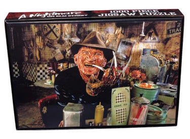 Freddy Krueger at the Diner A Nightmare on Elm Street puzzle image