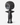 Ghana Akuaba-style wooden fertility figure, dark carved wooden sculpture with rounded head and stylised body.