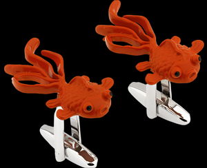 Orange Goldfish Cufflinks planet_retro_nz_2