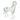 Hand blown clear glass horse figurine front three quarter view