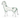 Hand blown clear glass horse figurine left side profile