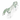 Hand blown clear glass horse figurine overhead view