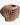 A carved wooden fish-shaped candle holder with a hollow center.