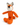 hand knitted orange fox soft toy 30cm