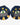 Handmade polymer clay alien UFO clip-on earrings with colourful retro space design