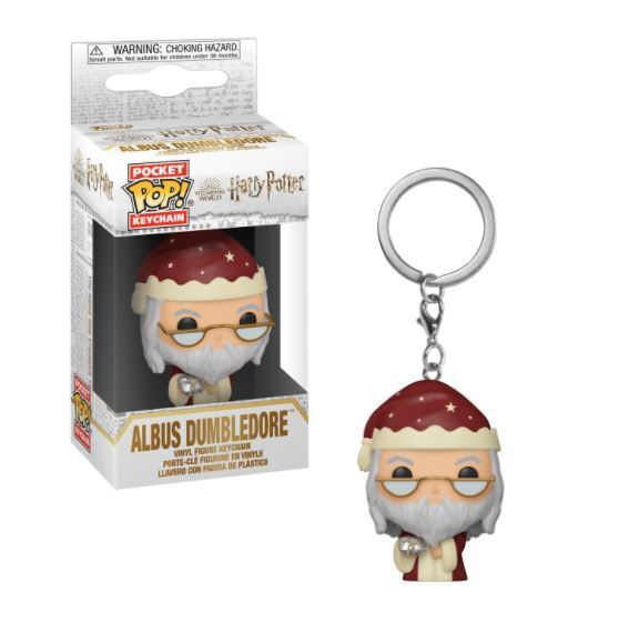 Harry Potter Dumbledore (Holiday) Funko Pocket Pop Keychain