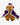 Historic Royal Palaces Queen Teddy Bear in purple and gold royal costume, front view