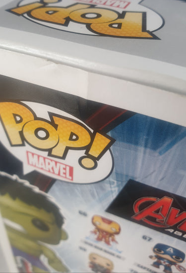 Close-up of Funko Pop! toy packaging with branding visible