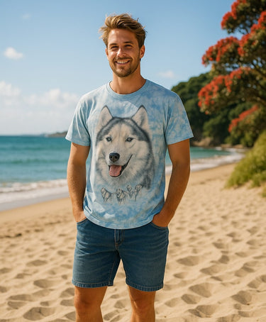 Vintage Husky Tie-Dyed T-Shirt (XL)
