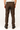I Love Ugly brown checked men's pants size Large back view on model
