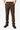 I Love Ugly brown checked men's pants size Large front view on model