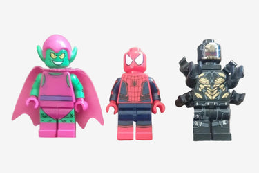 Spider-Man vs Green Goblin & Outrider Lego Marvel Minifigure Bundle