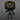 Glowing Funko Iron Man 555 figure with black and blue design on a gray background