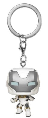 Iron Man (White Suit) Funko Pocket Pop Keychain