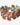 Vintage Jewelcraft enamel leaf bracelet angled view showing articulated links