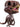 A Funko Pop Vinyl figure of a Velociraptor from Jurassic Park with black eyes and visible teeth.