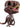 A Funko Pop Vinyl figure of a Velociraptor from Jurassic Park with black eyes and visible teeth.
