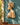 Hand-carved African-style female wall sculpture styled on a teal wall