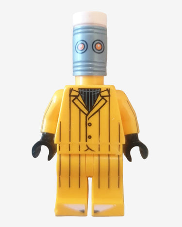Lego The Eraser minifigure Batman Movie CMF Series 1 yellow suit with pencil eraser head
