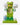 Lego frog minifigure from Animal Series 28 (71051) in green with simple moulded design displayed on a light grey background