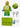Lego frog minifigure from Animal Series 28 (71051) in green with simple moulded design displayed on a light grey background