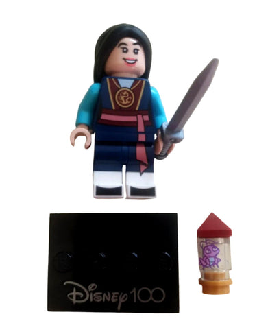 Lego Minifigure Mulan Disney 100 71038 complete with Cri-Kee cricket lantern and stand