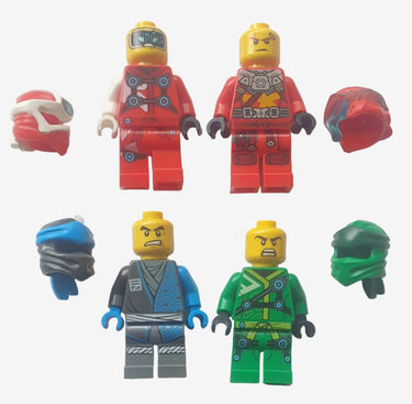 Lego Ninjago minifigure bundle 4 figures mixed incomplete