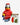 Lego parrot minifigure from Animal Series 28 (71051) featuring colourful bird with printed feather details displayed on a light grey background