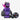 Lego Prowler minifigure from Spider-Verse series 71050 in purple and green suit with claw-style gauntlets displayed on a light grey background