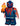 Lego Spider-Man 2099 minifigure from Spider-Verse series 71050 in dark blue and red suit with web accessory displayed on a light grey background