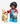 Lego Spider-Man India minifigure from Spider-Verse series 71050 in red and blue suit with web accessory displayed on a light grey background