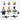 Lego Star Wars clone trooper minifigures bundle with helmets and blasters on light grey background