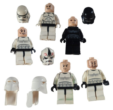 Lego Star Wars Imperial trooper minifigure bundle with mixed parts and blasters