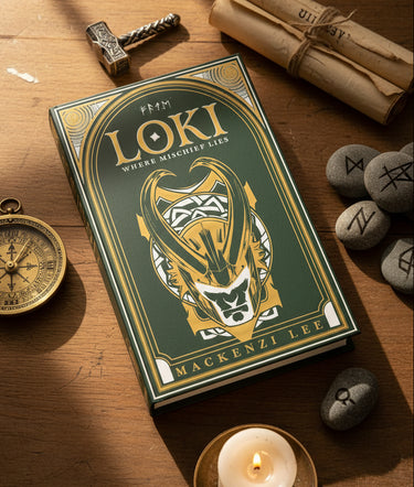 Loki Where Mischief Lies hardback book by Mackenzi Lee Marvel novel front cover view Planet Retro NZ