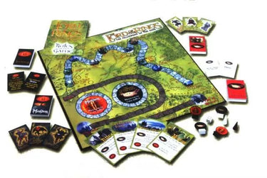Official 2002 Lord of the Rings Fellowship of the Ring board game based on the New Line Cinema film, complete boxed edition for 3 to 6 players.