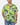 Male model wearing Lowes lime green tropical Hawaiian shirt