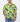 Male model wearing Lowes lime green tropical Hawaiian shirt