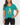 Madonna teal women’s V-neck Uniqlo UT T-shirt from 2014 with faded front graphic print