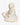 Vintage Marbell Belgian stone sculpture featuring a girl riding a tortoise. Minimalist European sculptural décor with original sticker.